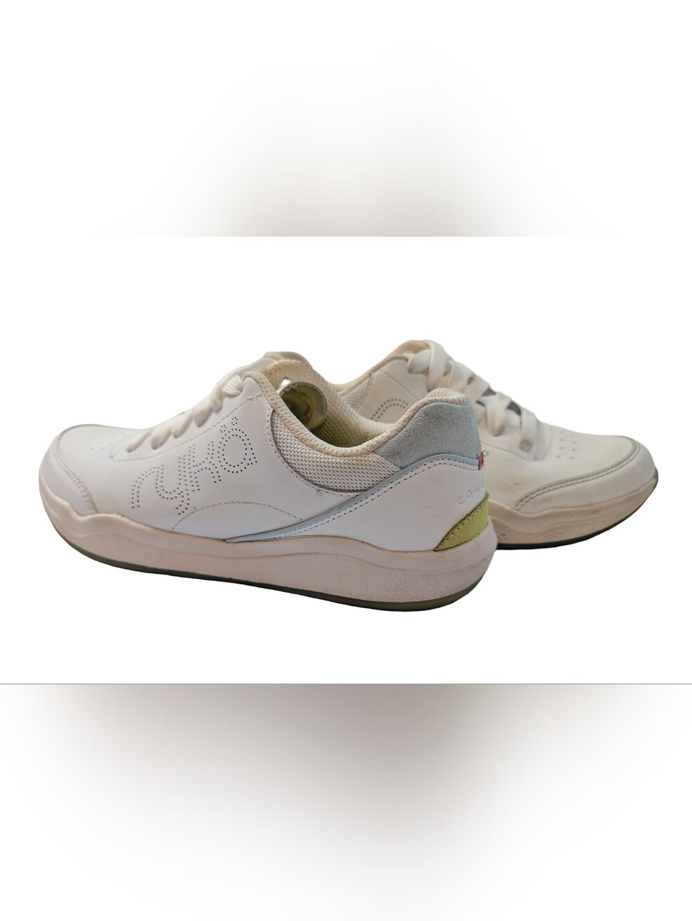 Ryka Courtside White Leather Sneakers Athletic Shoes Pickleball Basketball 6.5